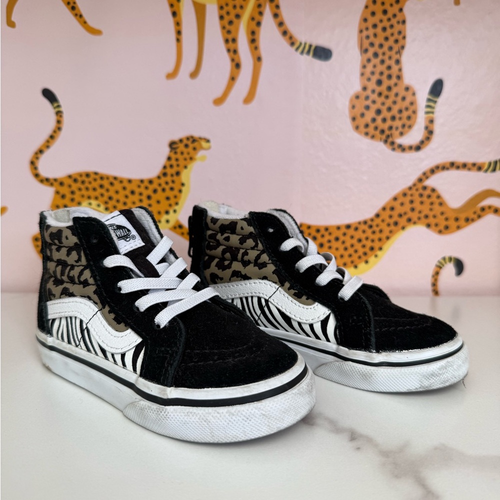 Vans Kids High-Top Sneakers - Animal Print